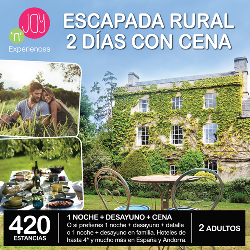 epack escapada rural 2 dias con cena